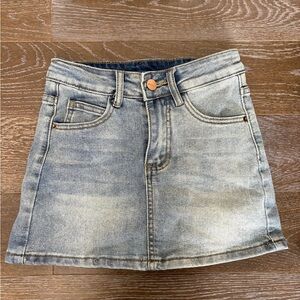 Light Blue Denim Skirt